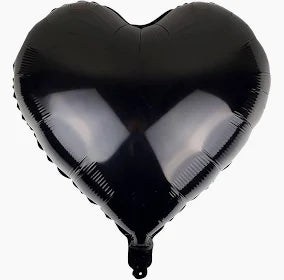 10” Foil Hearts: Black