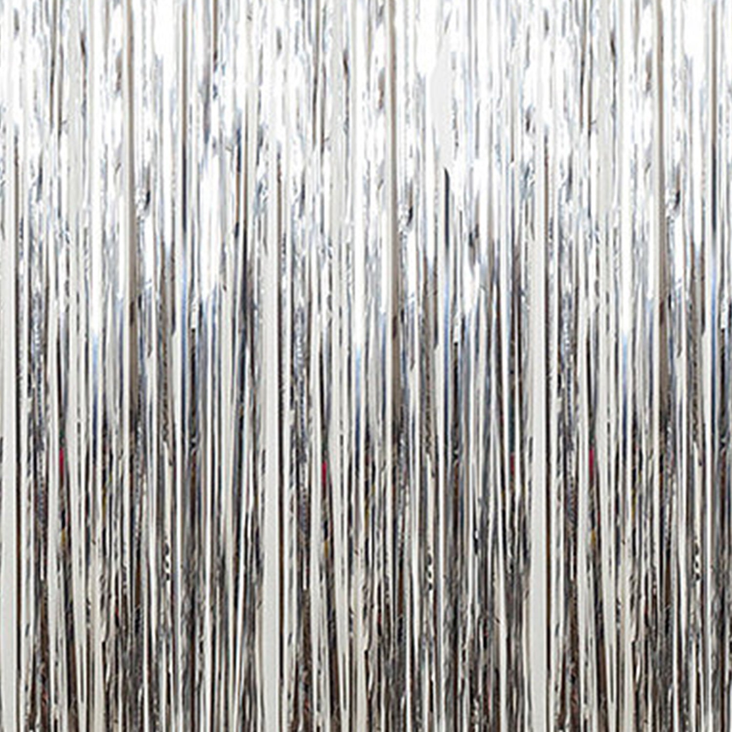 Foil Fringe Curtain: Silver