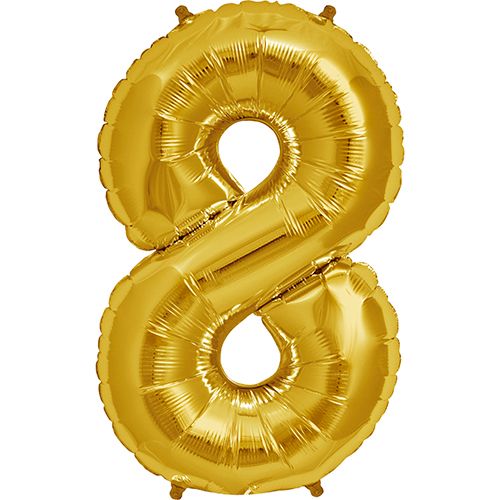 34” Number 8 Gold CONVER