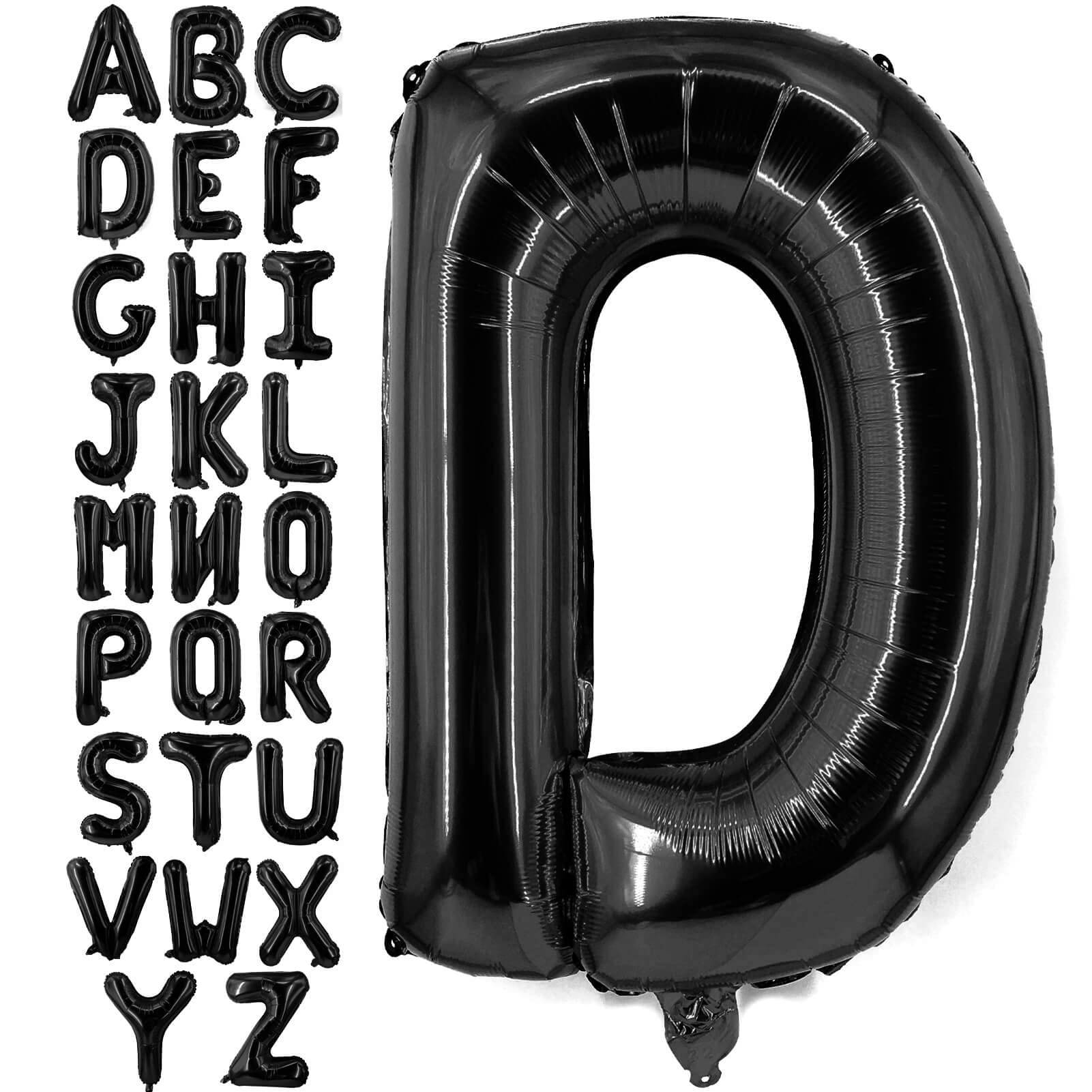 40” Black Letters: D