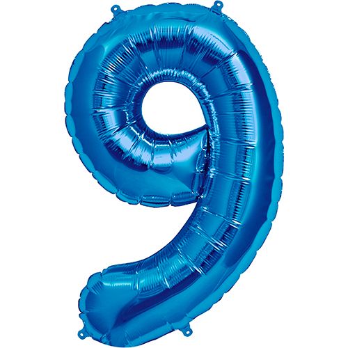 34" Number 9 Royal Blue CONVER