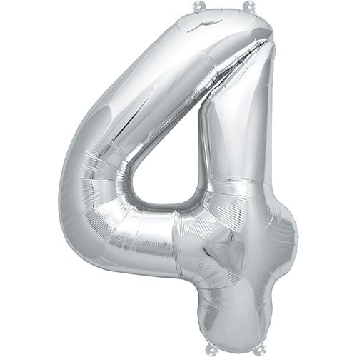 16" Silver Number #4