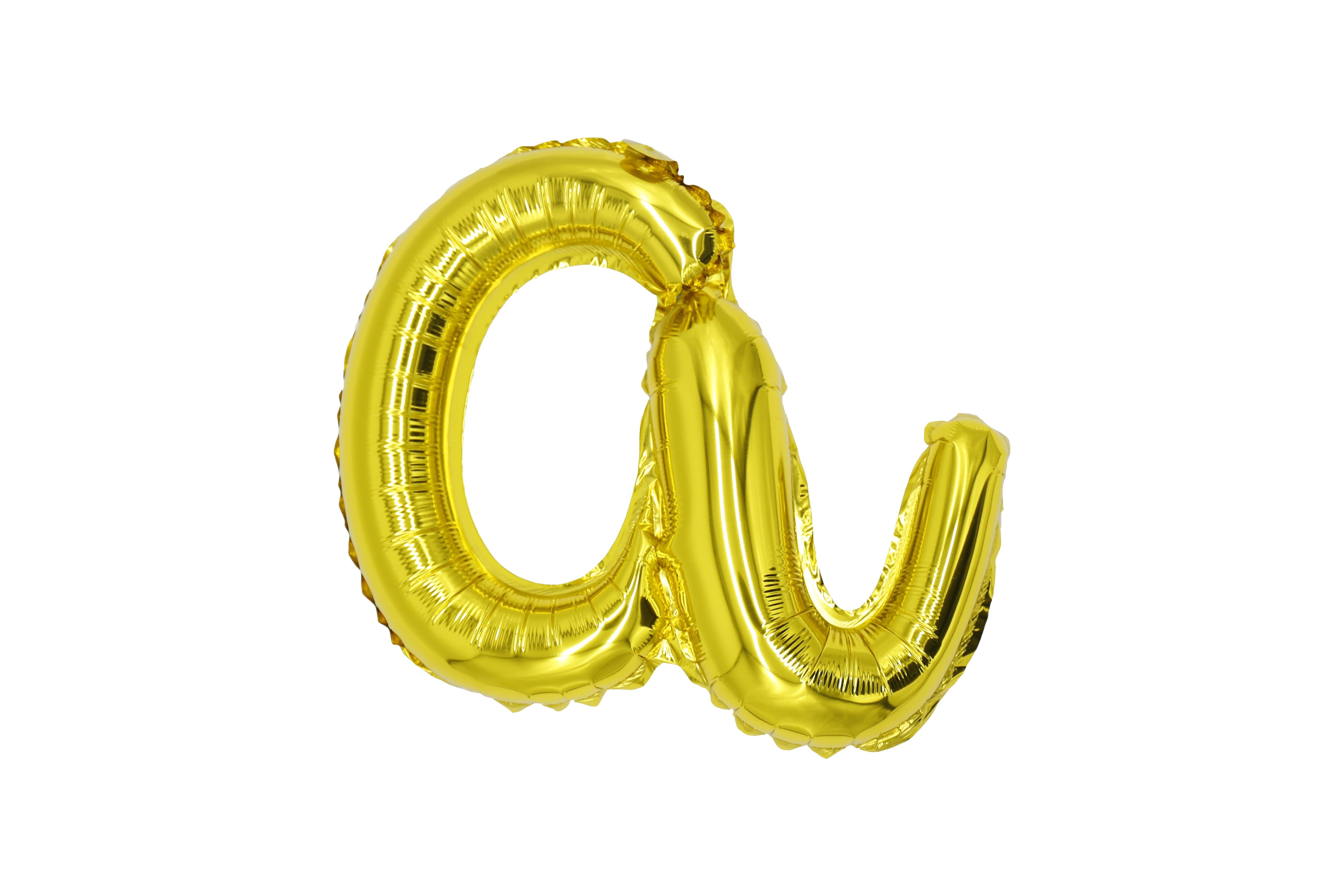18" Gold Cursive Letter: A