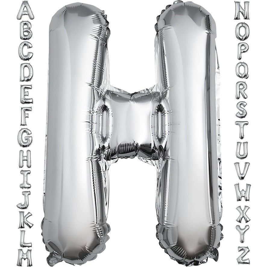 40” Silver Letters: H