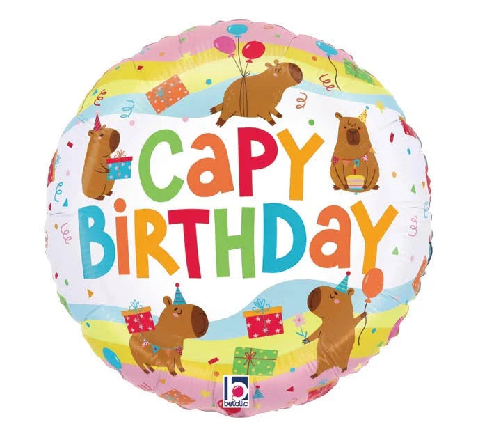 18" Capybara Birthday