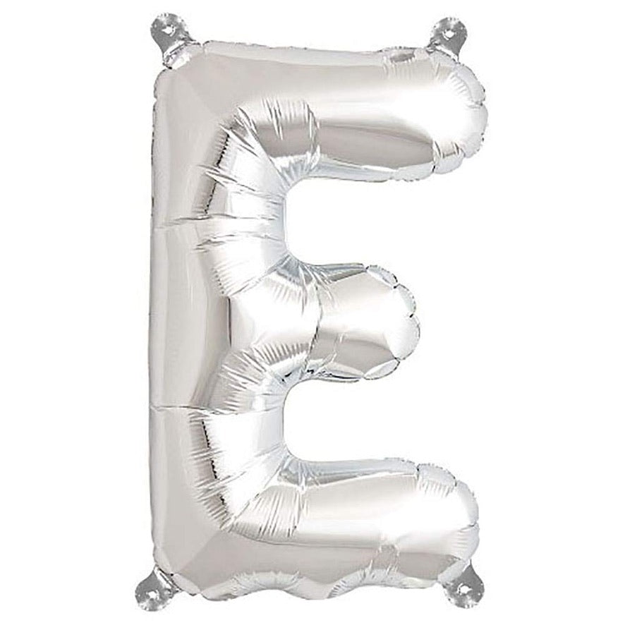 16" Silver Letter: E