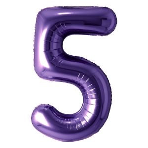 34" Purple Number 5 Airise