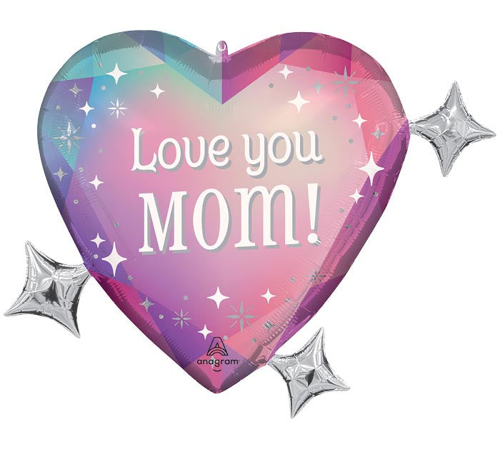 28" Radiant Gems Love You Mom