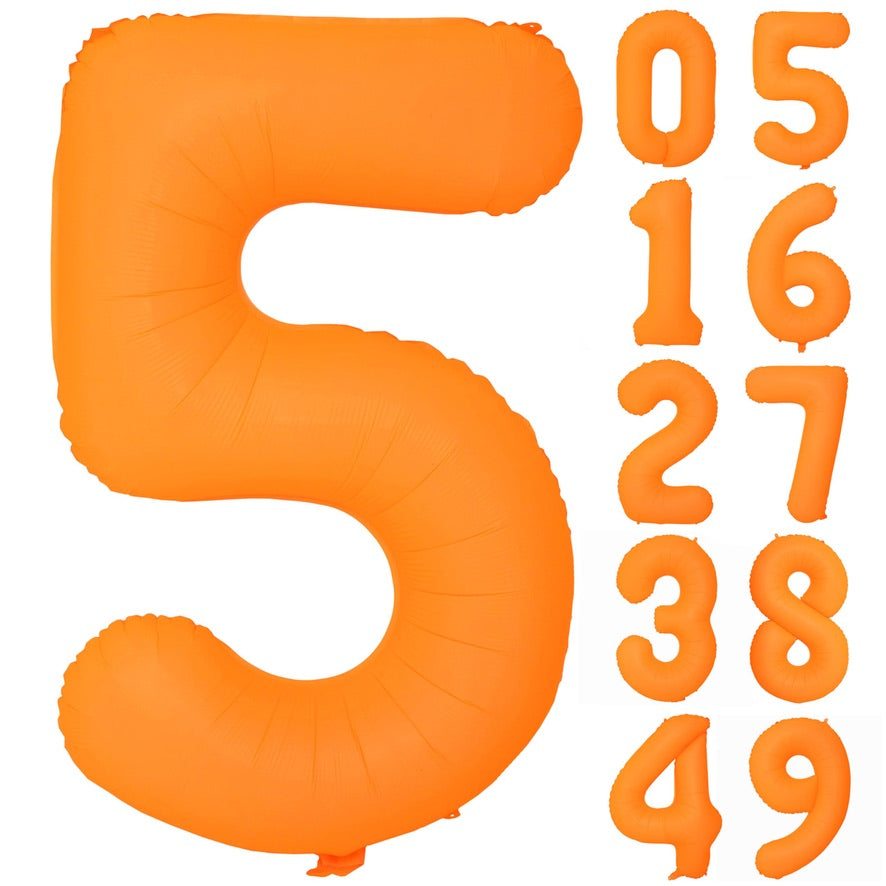 40" Neon Orange Number: 5