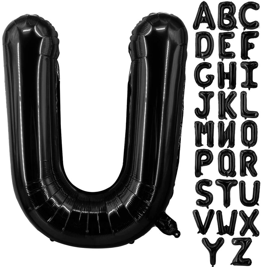 40” Black Letters: U