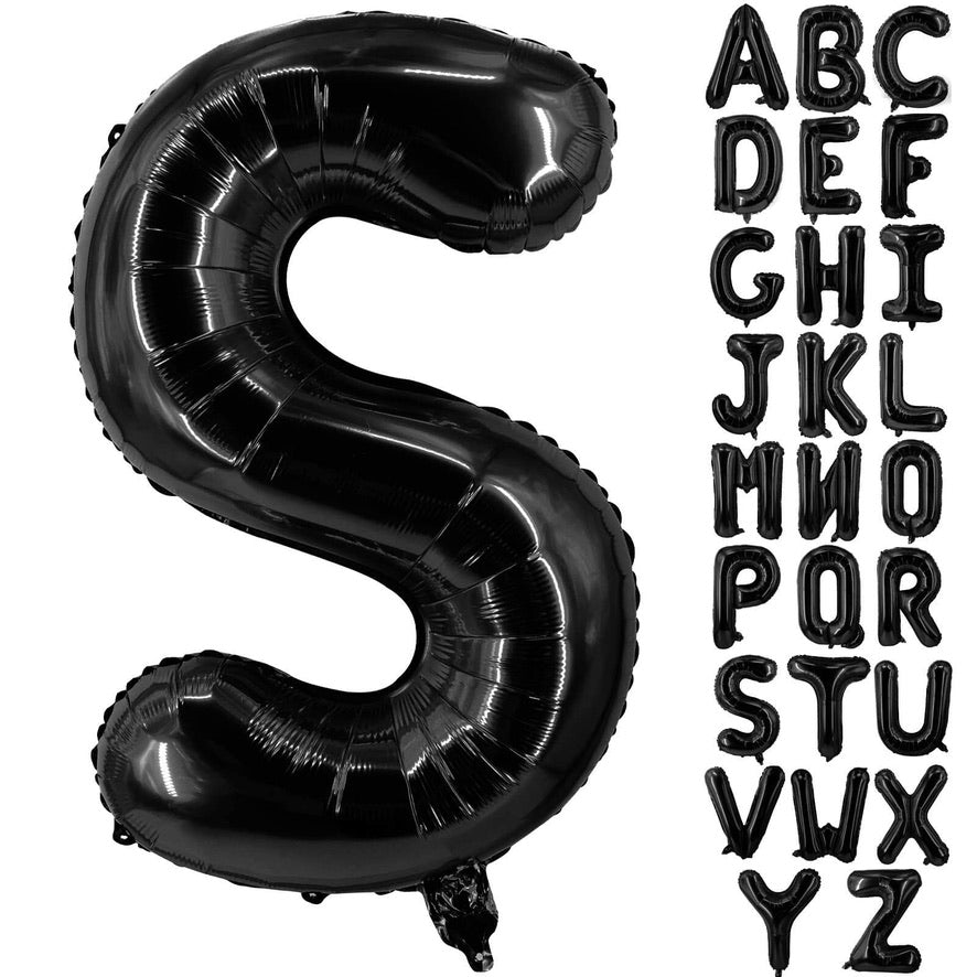 40” Black Letters: S