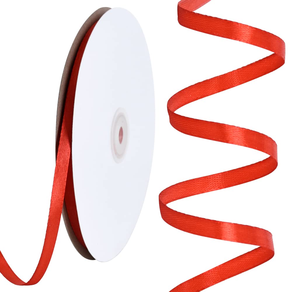 100 Yards Satin Ribbon: Red