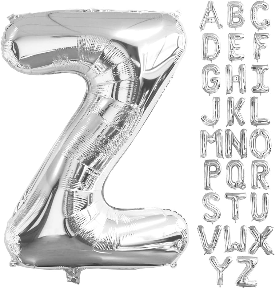 40” Silver Letters: Z