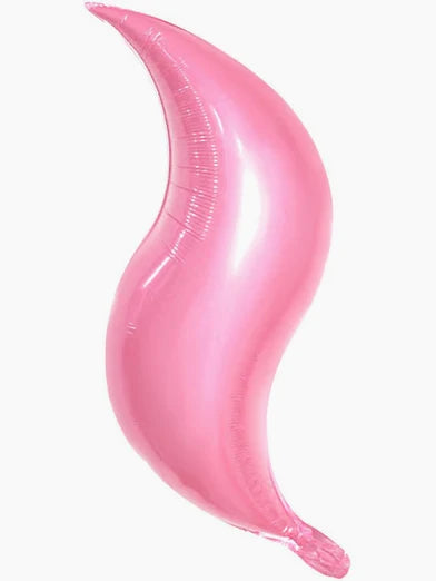 24" Curve Balloon 2 ct: Baby Pink