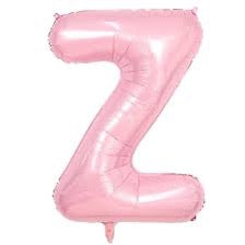 16” Baby Pink Letter: Z
