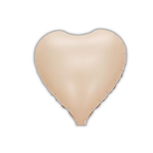 Lucky Foil: 18" Heart White Sand