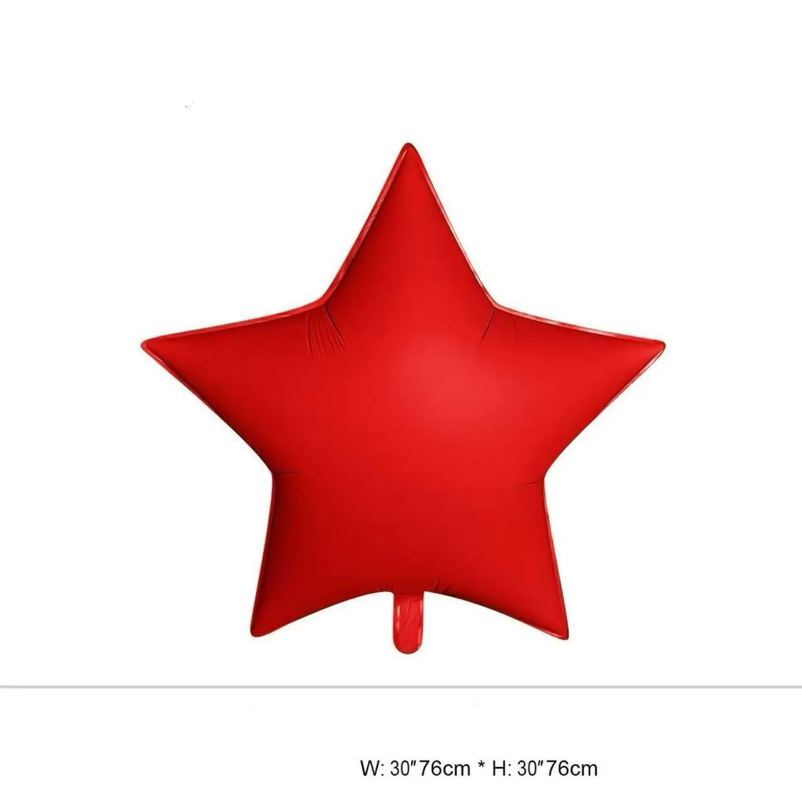 30" Star Foil: Chrome Red