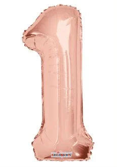 14” Number 1 Rose Gold Kaleidoscope