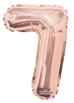 14” Number 7 Rose Gold Kaleidoscope