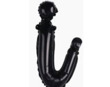18" Black Cursive Letter: I