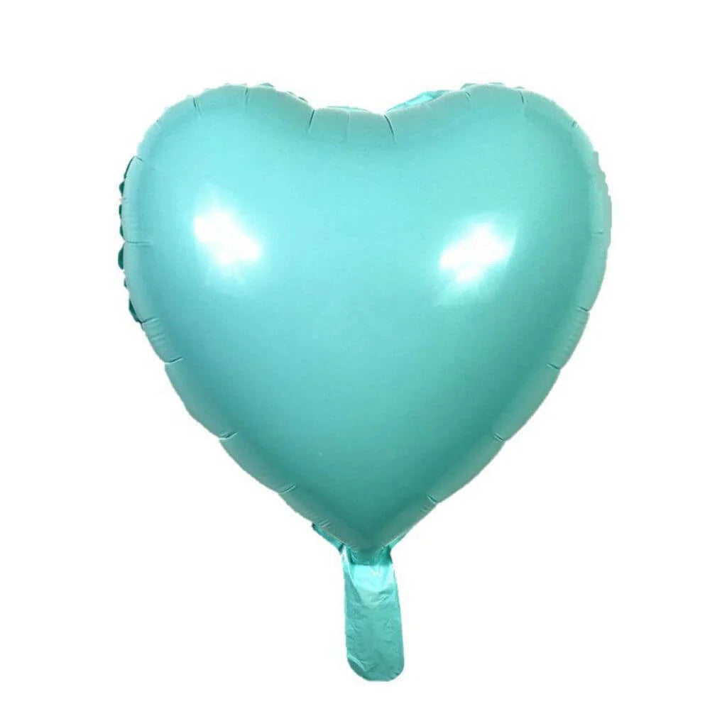 18" Macaron Blue Heart