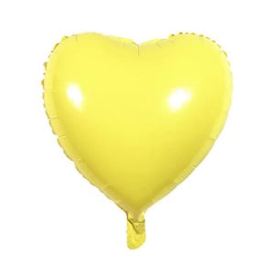 18" Macaron Yellow Heart