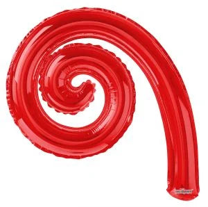 14” Kurly Spiral Red 2ct