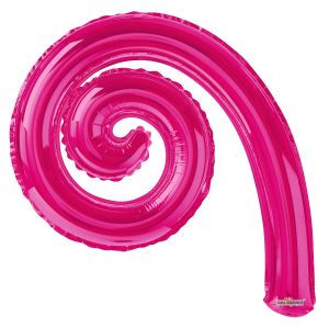 14”Kurly Spiral Magenta