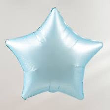 18" Star: Pastel Blue