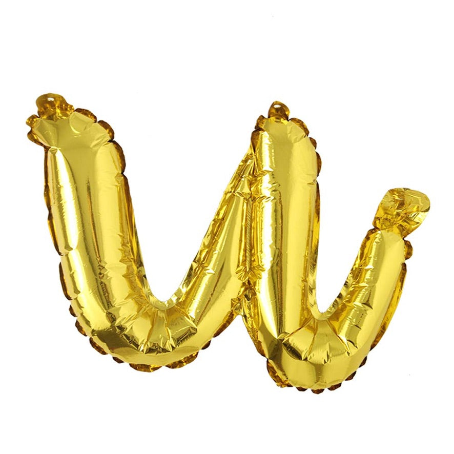 18" Gold Cursive Letter: U