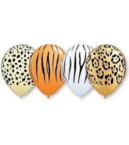 11" Jungle Safari Assorted 50ct