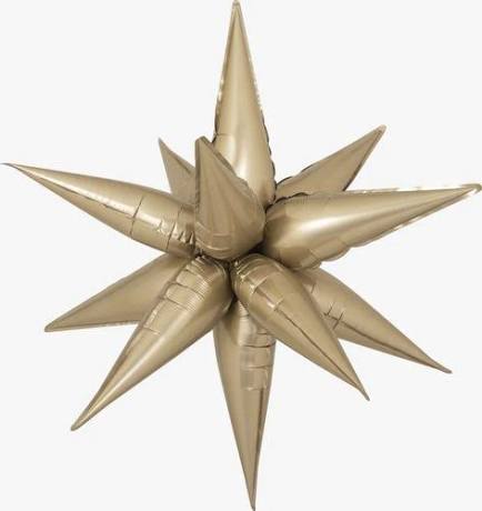 26" Chrome Gold Starburst