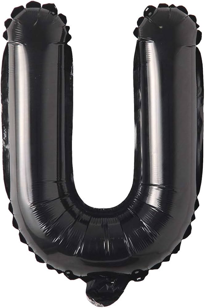 16" Black Letter: U