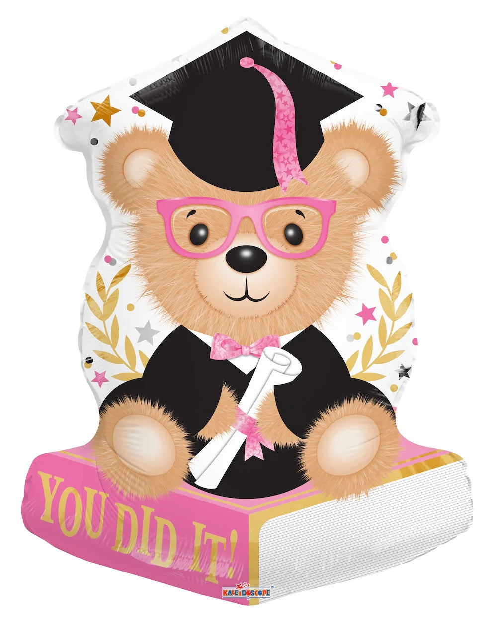 22" You did it grad pink bear