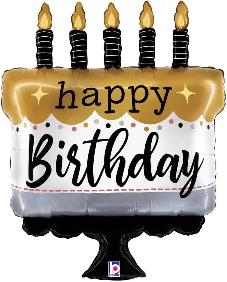 28" Satin Metallic Birthday Cake