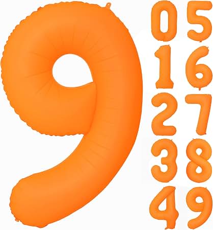 40" Neon Orange Number: 9