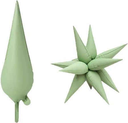 MakeFunBalloons: 27" Starburst Pastel Green