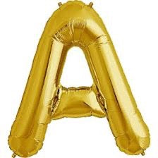 16" Gold Letter: A