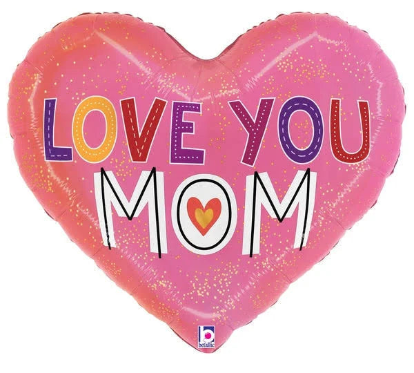 24" Love you mom heart