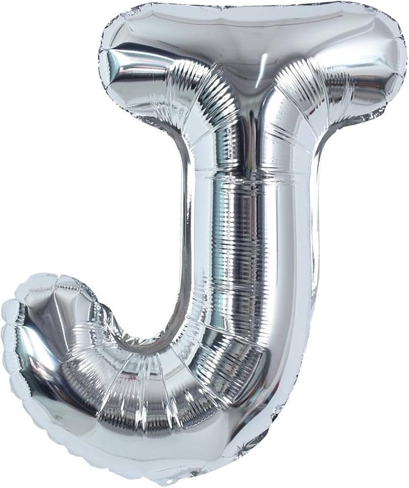 40” Silver Letters: J