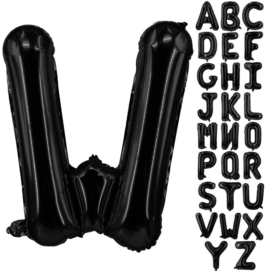 40” Black Letters: W