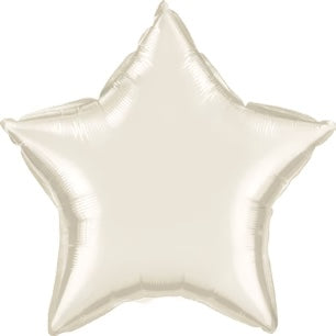 Lucky Foil: 18" Star White Sand