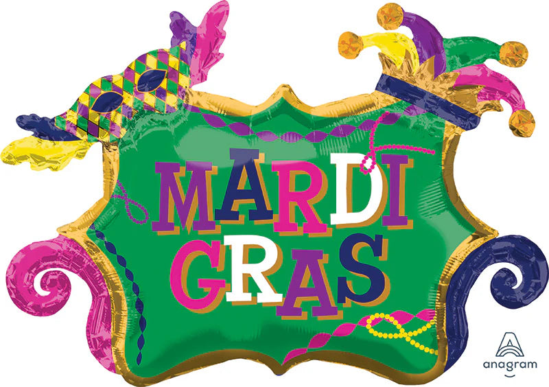 34" Mardi Gras Supershape