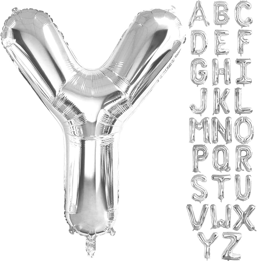 40” Silver Letters: Y