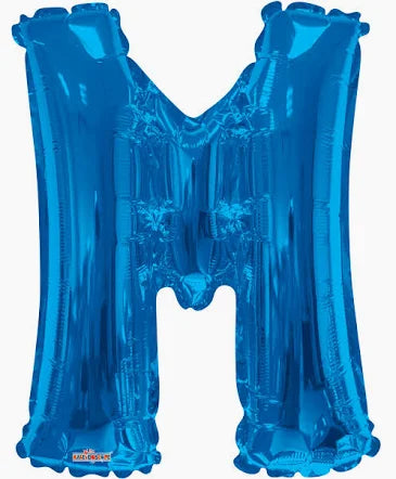 34" Blue Letter: M