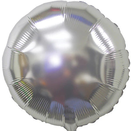 Lucky Foil: 18" Round Silver