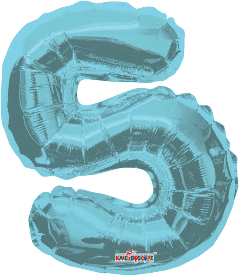 14" Light Blue Number 5