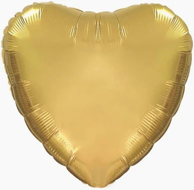 18" Chrome Gold Heart