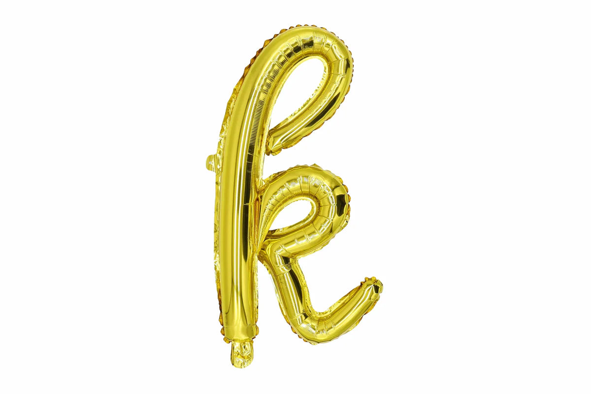 18" Gold Cursive Letter: K