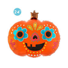 Mini Day of the dead pumpkin